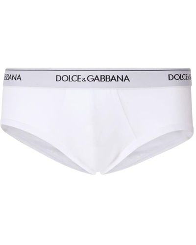 Dolce & Gabbana Pack Containing Two Brando Briefs Of The Same Color - White