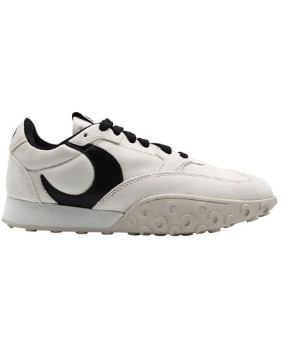 Marine Serre Leather Ms Rise Trainers Shoes - White