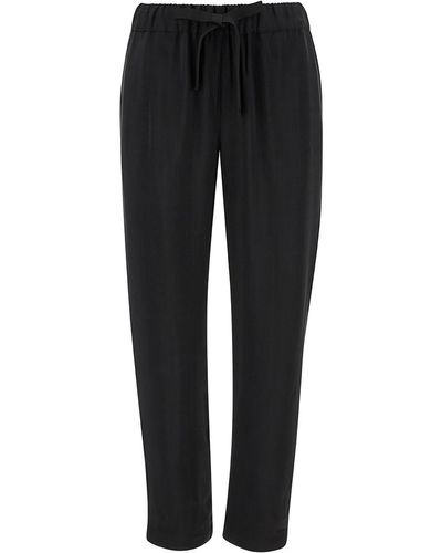 Semicouture Pants With Drawstring Closure - Black