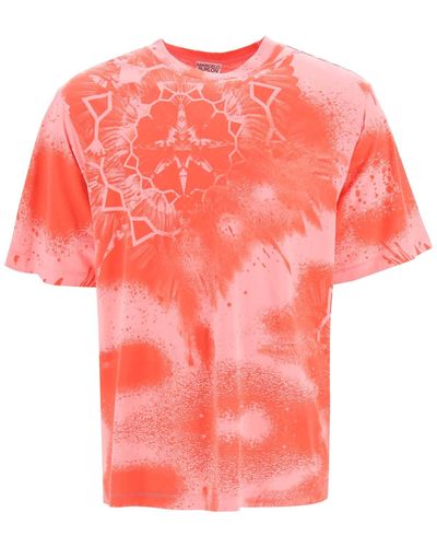 Marcelo Burlon Kaleidoscope Wings Print T-shirt - Pink