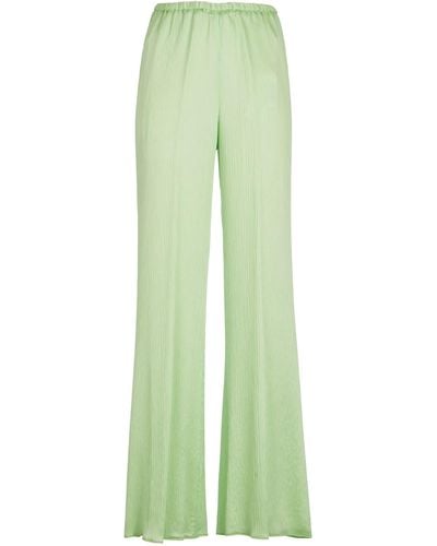 Forte Forte Ribbed Waist Pants - Green