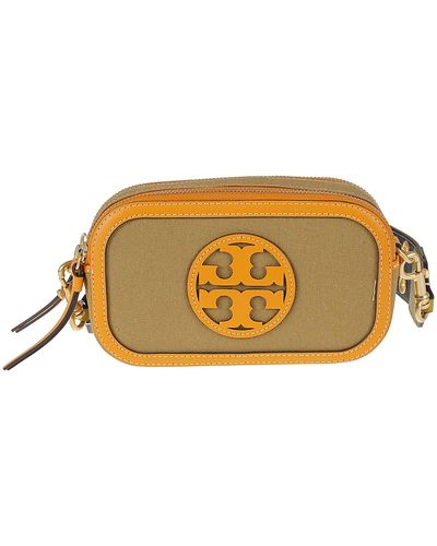 Tory Burch Miller Canvas Mini Crossbody Bag in White Lyst UK
