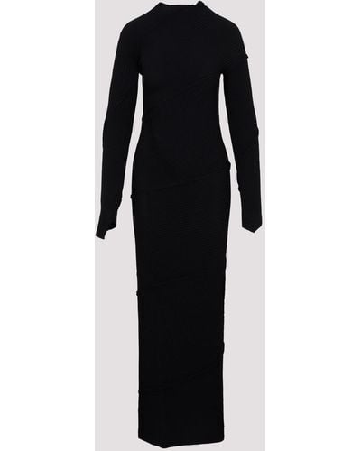 Balenciaga Spiral Maxi Dress - Black