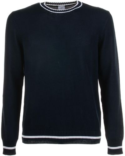 Eleventy Crew Neck Jumper - Blue