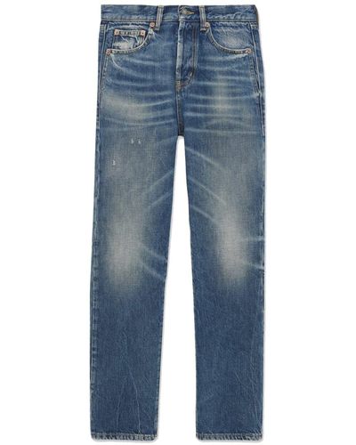 Saint Laurent Authentic Slim Jeans - Blue