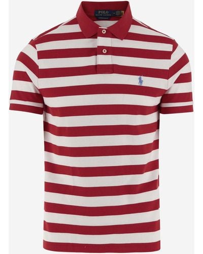 Ralph Lauren Cotton Polo Shirt With Logo - Red