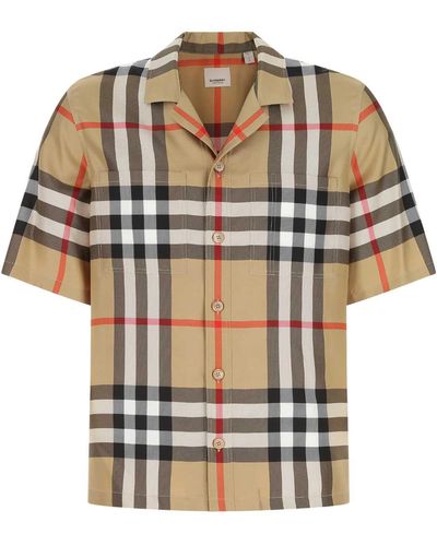 Burberry Embroidered Silk Shirt - Multicolour