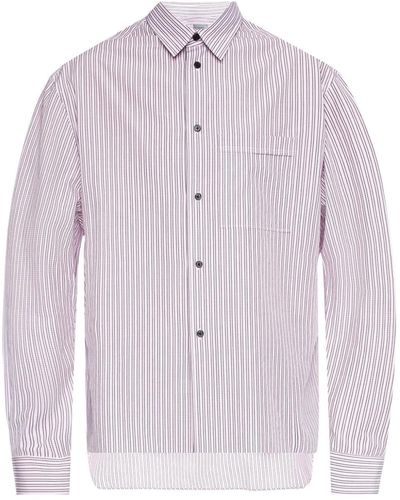 Lanvin Striped Cotton Shirt - Purple
