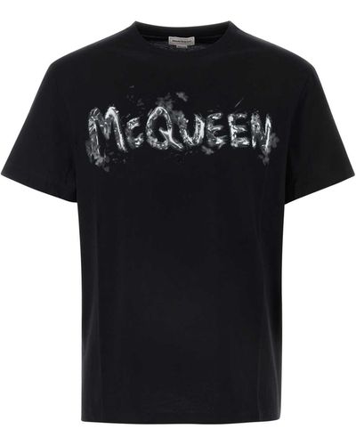 Alexander McQueen Cotton T-Shirt - Black