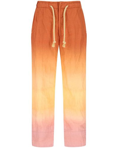 Isabel Marant Multicolor Cotton Caiagotd Pant - Orange