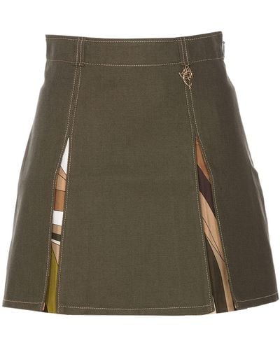 Emilio Pucci Iride Mini Skirt - Green