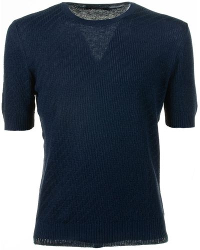 Tagliatore Knitted T-Shirt - Blue