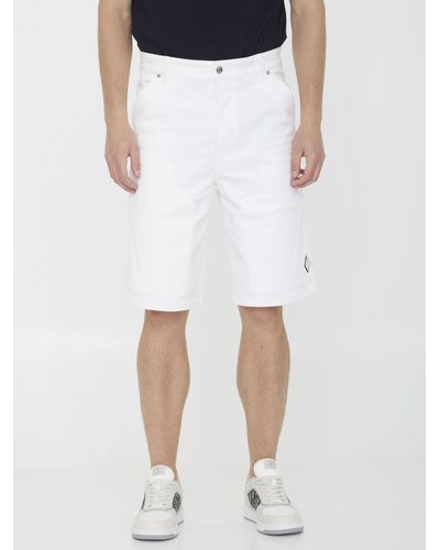 Dior Cd Diamond Bermuda Shorts - White