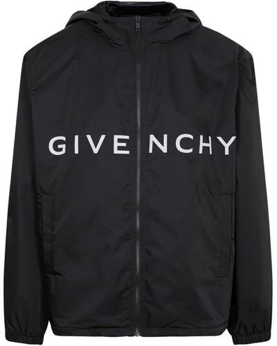 Givenchy Logo Windbreaker - Black