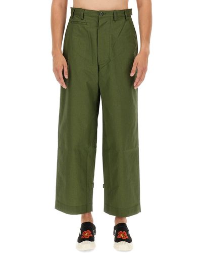 KENZO Straight Fit Trousers - Green