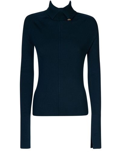 Lanvin Ribbed Sweater - Blue