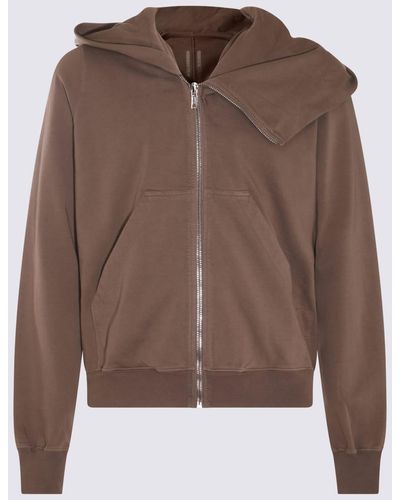 Rick Owens Cotton Sweatshirt - Brown