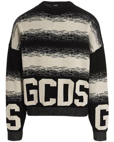 Gcds ' Low Band Degradè' Sweater - Black