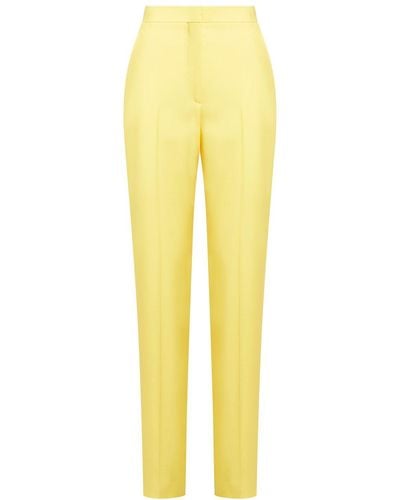 Alexander McQueen Regular & Straight Leg Pants - Yellow