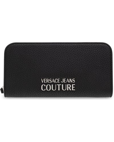 Versace Jeans Couture Wallet With Logo - Black