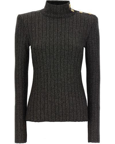 Balmain Lurex Sweater Sweater, Cardigans - Black