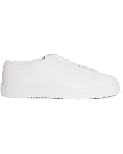Doucal's Leather Sneakers - White