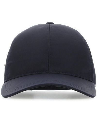 Prada Dark Re-Nylon Baseball Cap - Blue