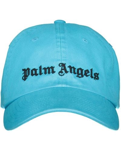 Palm Angels Embroidered Baseball Cap - Blue