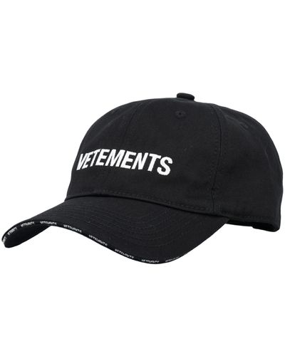 Vetements Iconic Logo Cap - Black