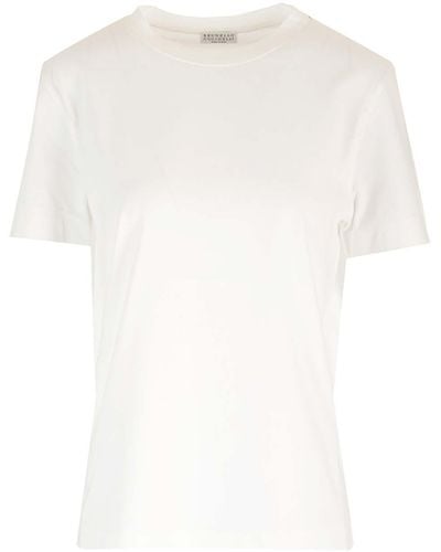 Brunello Cucinelli Cotton T-Shirt - White