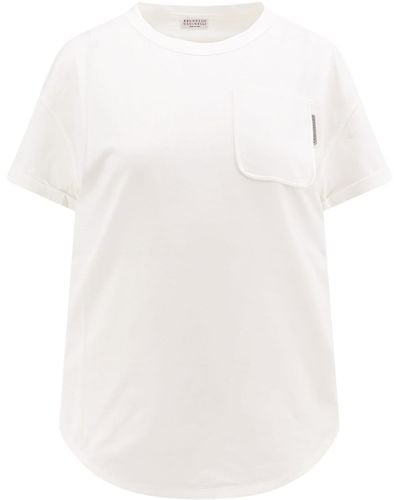 Brunello Cucinelli T-shirts - White