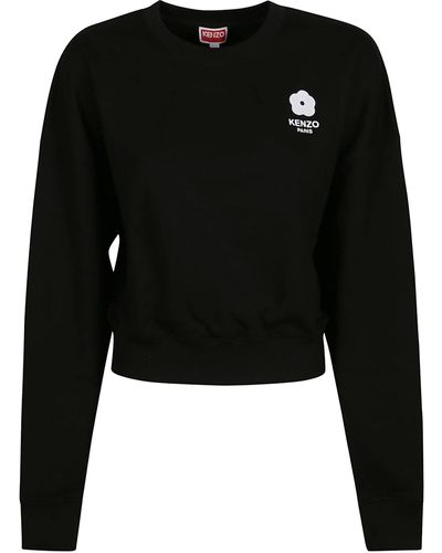 KENZO Boke 2.0 Cropped Sweatshirt - Black