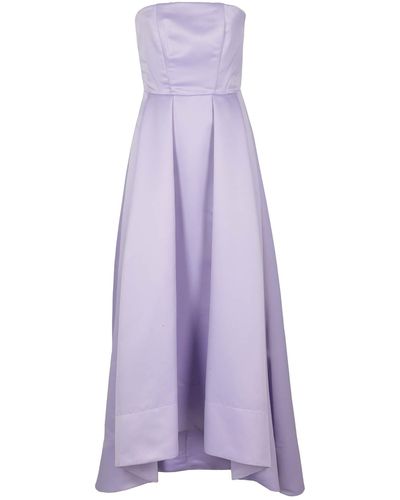 Pinko Satin High-low Gown - Purple