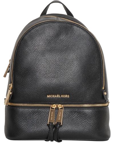Michael Michael Kors Rhea Backpack in Coated Canvas with All-Over Mk Monogram