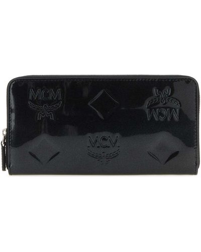 MCM Leather Wallet - Grey
