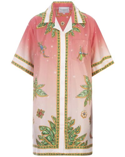 Casablanca Joyaux Dafrique Shirt Dress - Pink