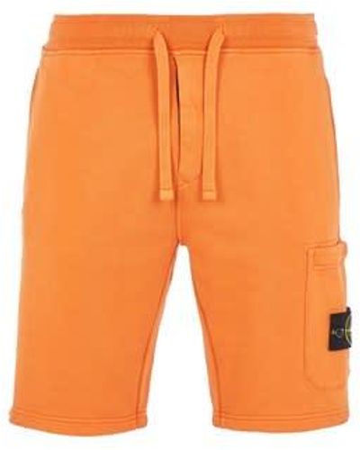 Stone Island Bermuda Shorts Cotton - Orange