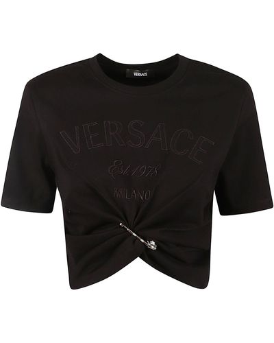 Versace Wrap Logo T-shirt - Black