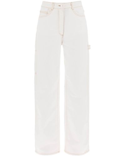Saks Potts 'salma' Straight Cut Jeans - White