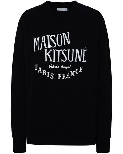 Maison Kitsuné Black Cotton Sweatshirt