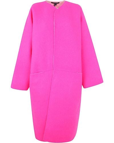 Sofie D'Hoore Double Face Coat With Slit Front Pockets - Pink