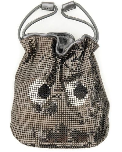 Anya Hindmarch Pouch In Mesh - Gray