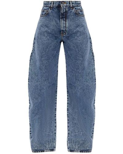 Alaïa Round Trousers Jeans - Blue