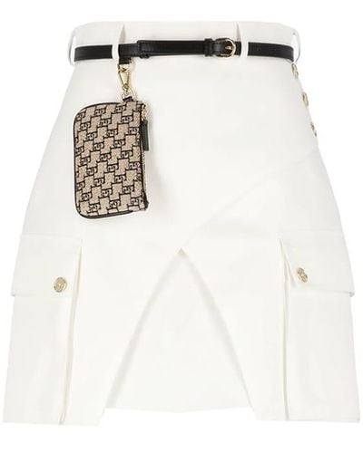 Elisabetta Franchi Skirts Ivory - White
