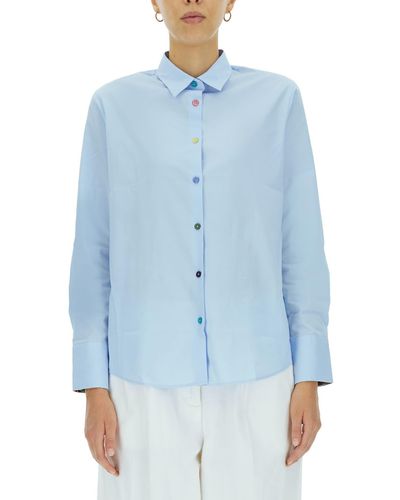 PS by Paul Smith Multicolour Button-down Shirt - Blue
