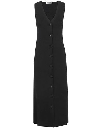 Jil Sander Cotton Dress - Black