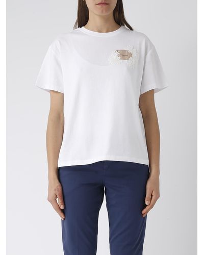 Twin Set Cotton T-Shirt - White