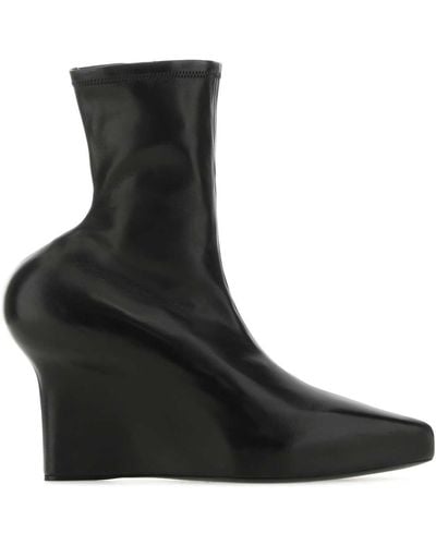 Givenchy Black Nappa Leather Ankle Boots