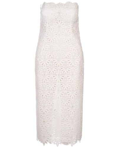 Ermanno Scervino Sangallo Lace Bustier Dress - White