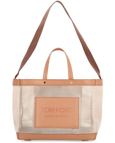 Tom Ford Mesh Tote - Brown